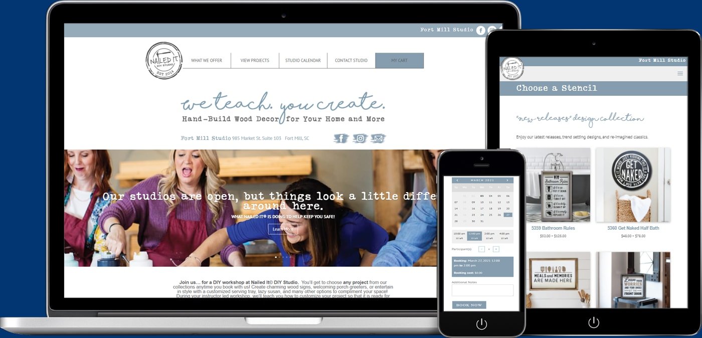 Nailed It DIY Studio Franchise Site